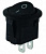 Переключатель клавишный круглый MRS-101-3-B черный 2 положения 1з TDM